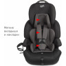 Детское автокресло SIGER СТАР ISOFIX ЛЮКС черный графит KRES4156